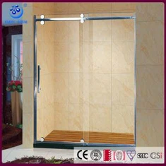 1400 Hinged raamita libisev klaasist dušš, 48-60 tolli laius, kroomitud roostevabast terasest viimistlus (KD5113)